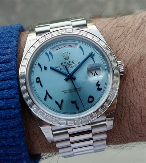 arabic day date rolex|rolex watch with arabic numbers.